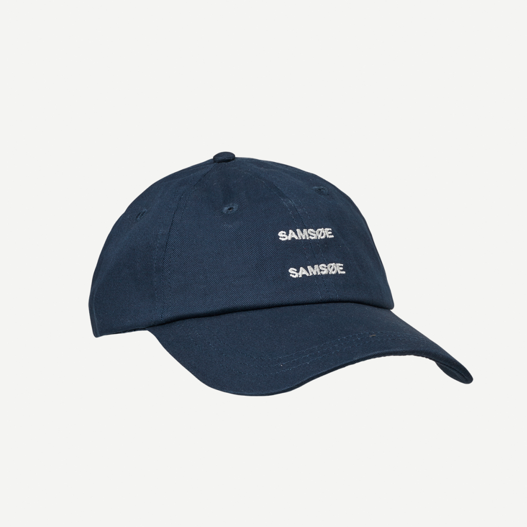 SAMSØE SAMSØE - CZAPKA SAADDIE GRANATOWA