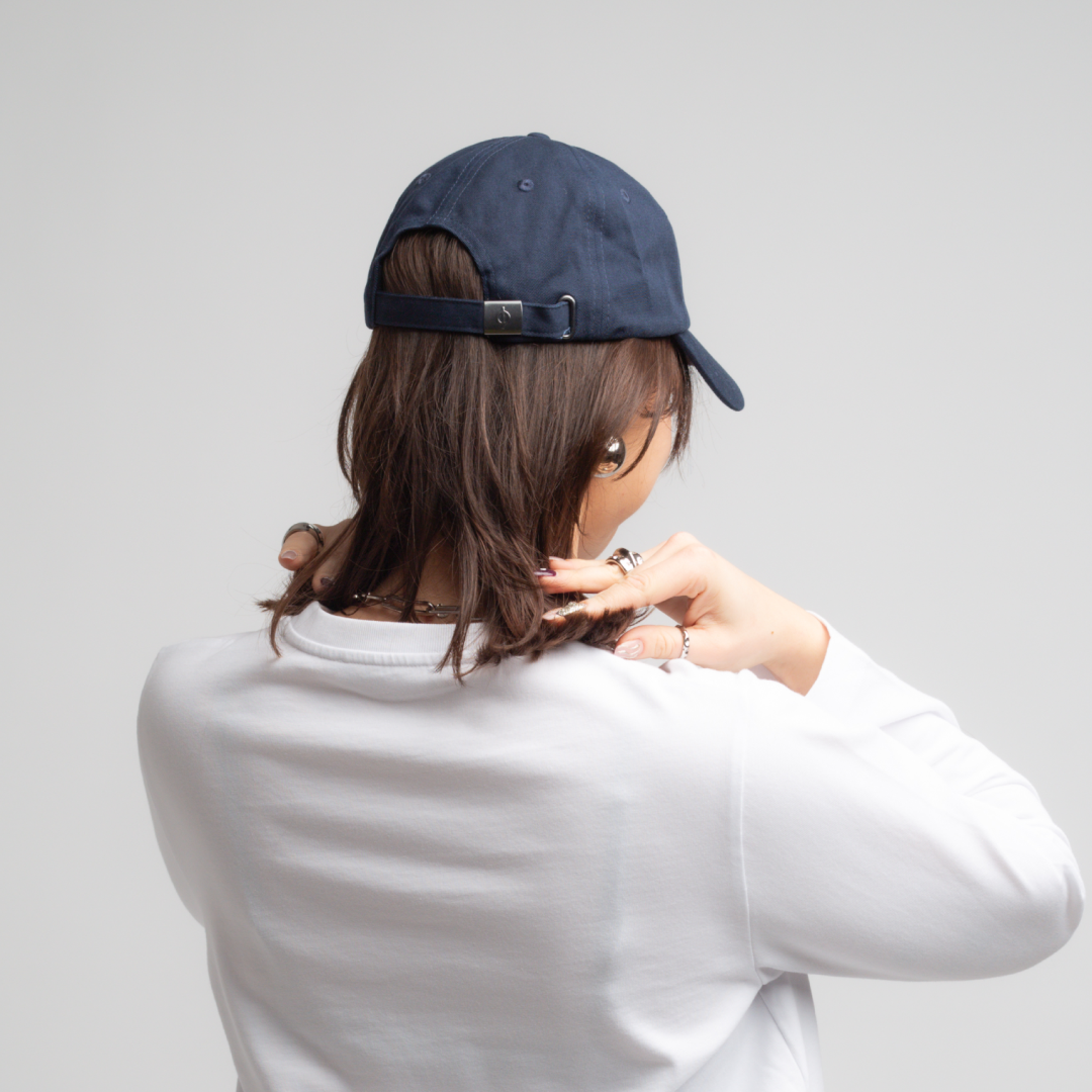 SAMSØE SAMSØE - CZAPKA SAADDIE GRANATOWA