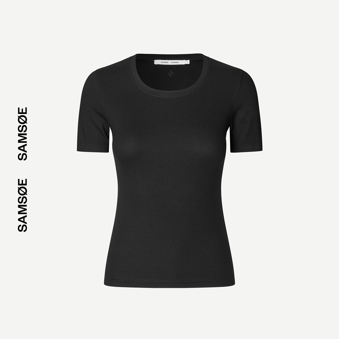 SAMSØE SAMSØE - SAALEXIS T-SHIRT CZARNY