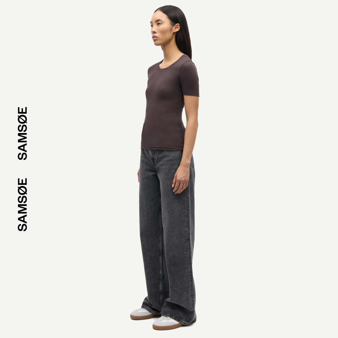 SAMSØE SAMSØE - SAALEXIS T-SHIRT BRĄZOWY