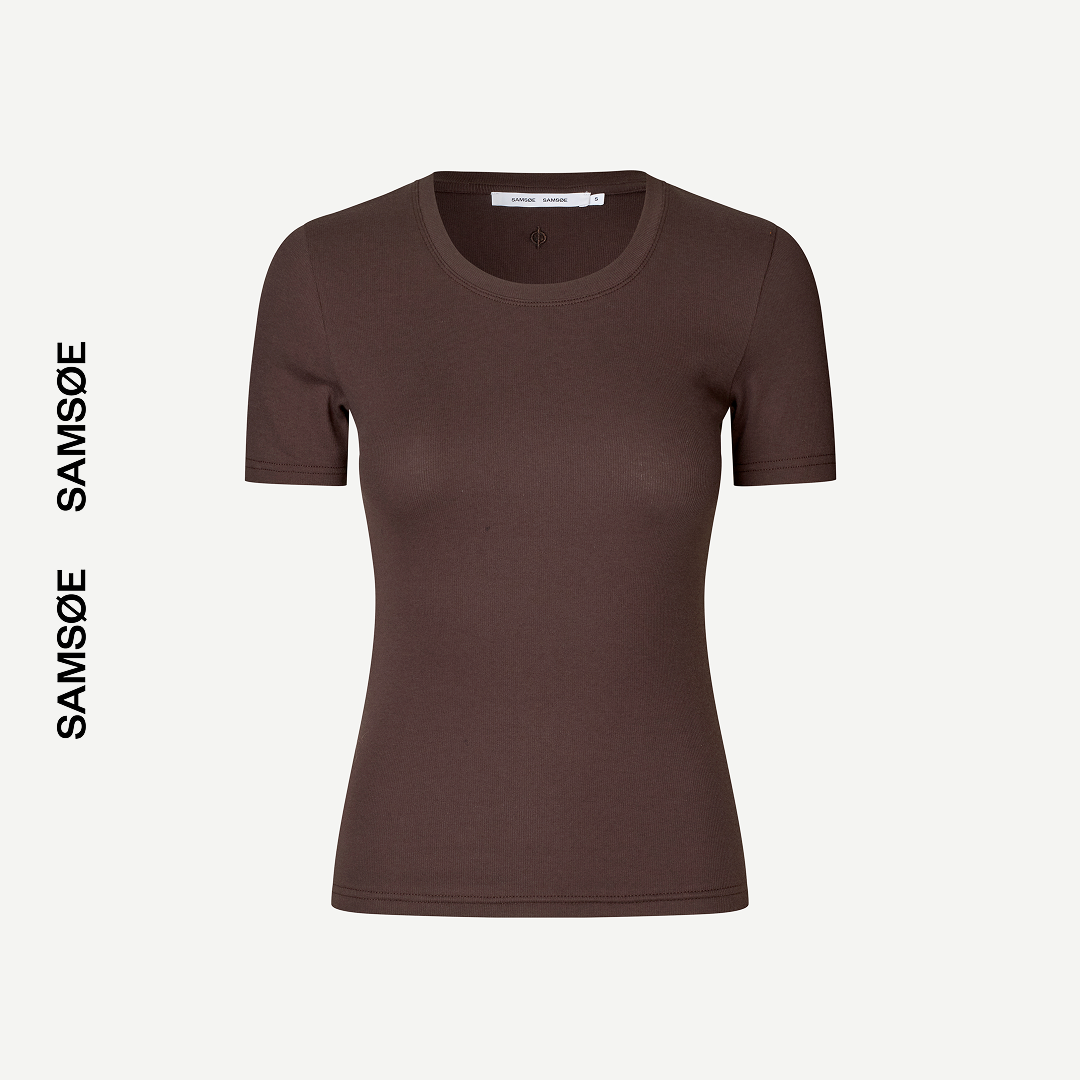 SAMSØE SAMSØE - SAALEXIS T-SHIRT BRĄZOWY