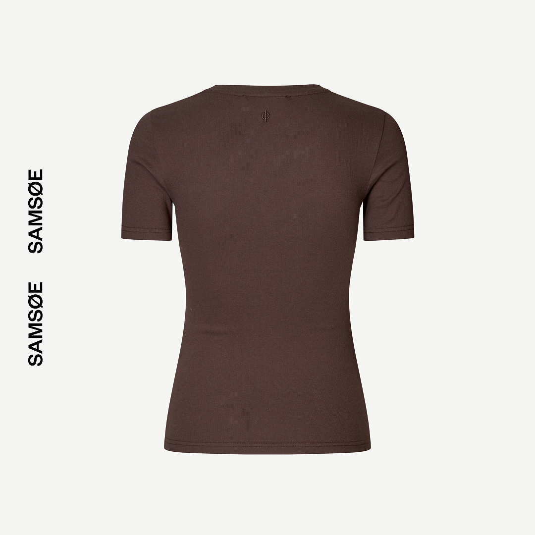 SAMSØE SAMSØE - SAALEXIS T-SHIRT BRĄZOWY