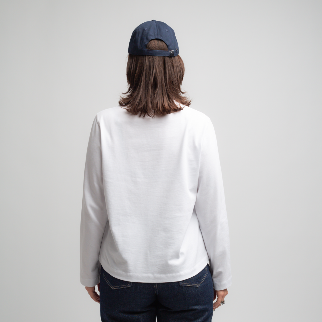 SAMSØE SAMSØE - SACAMINO LONGSLEEVE BIAŁY