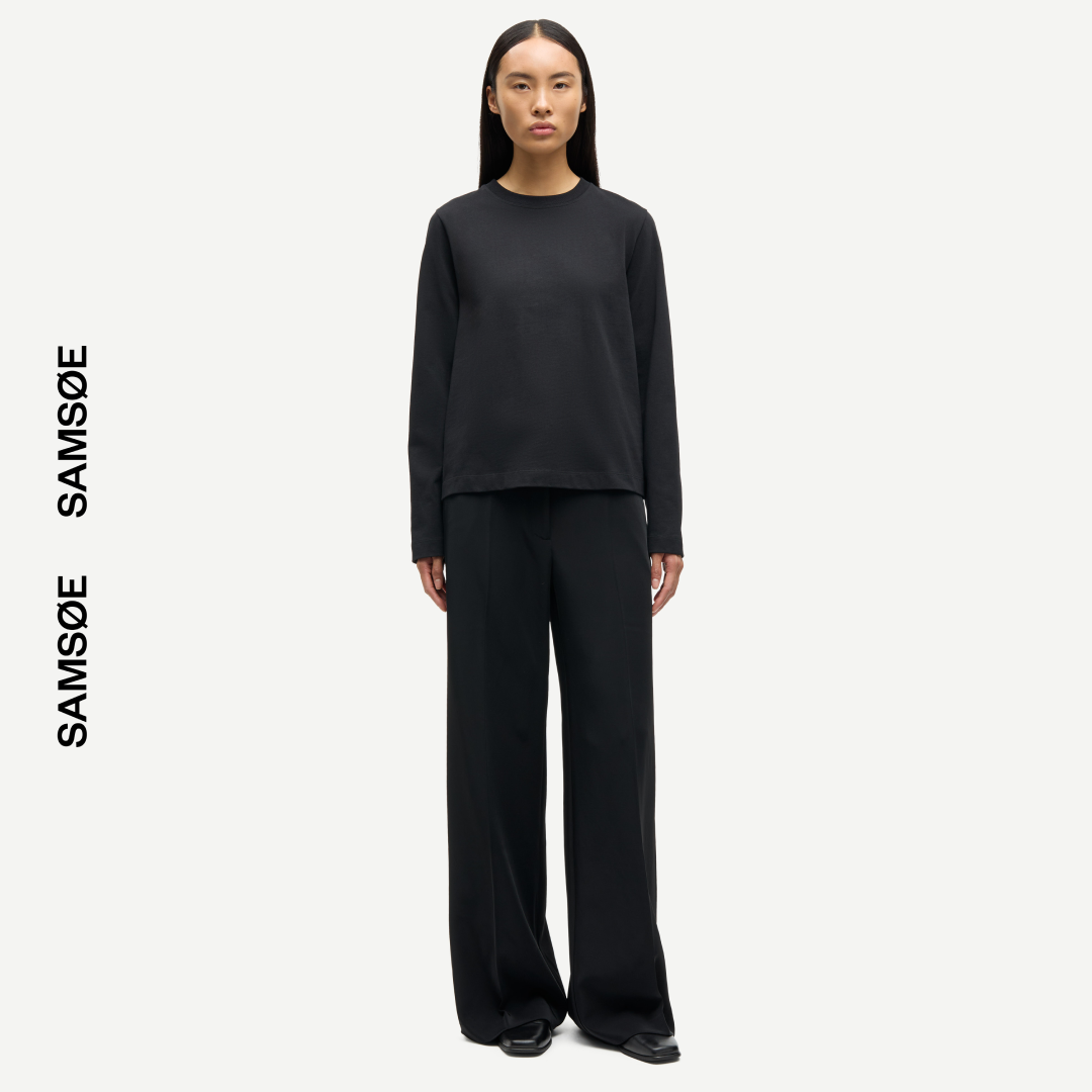 SAMSØE SAMSØE - SACAMINO LONGSLEEVE CZARNY