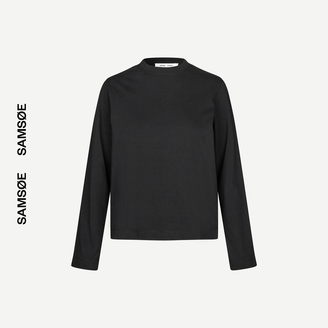 SAMSØE SAMSØE - SACAMINO LONGSLEEVE CZARNY