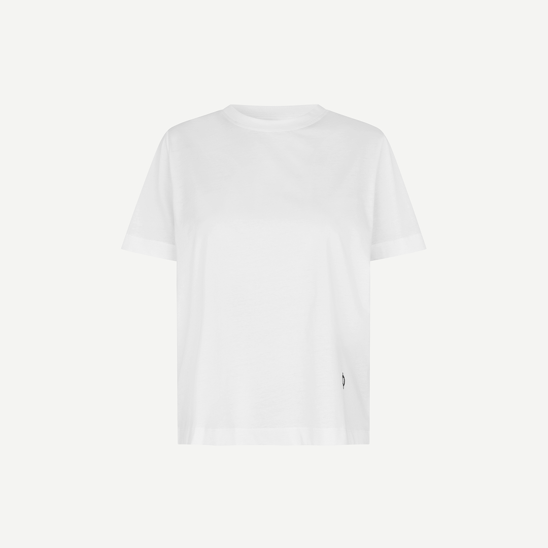 SAMSØE SAMSØE - SACAMINO T-SHIRT BIAŁY KAMERA