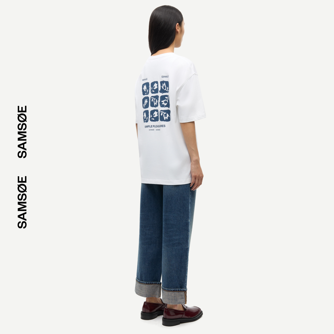 SAMSØE SAMSØE - SACOHEN T-SHIRT BLUE STAMP