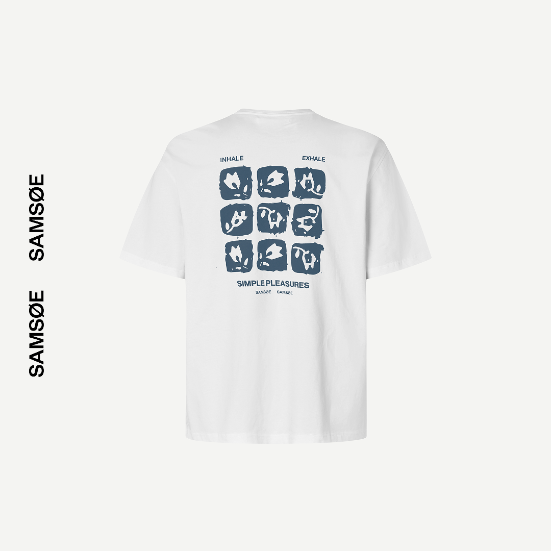 SAMSØE SAMSØE - SACOHEN T-SHIRT BLUE STAMP