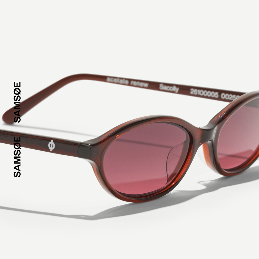 SAMSØE SAMSØE - SACOLLY OKULARY PRZECIWSŁONECZNE BRĄZOWE