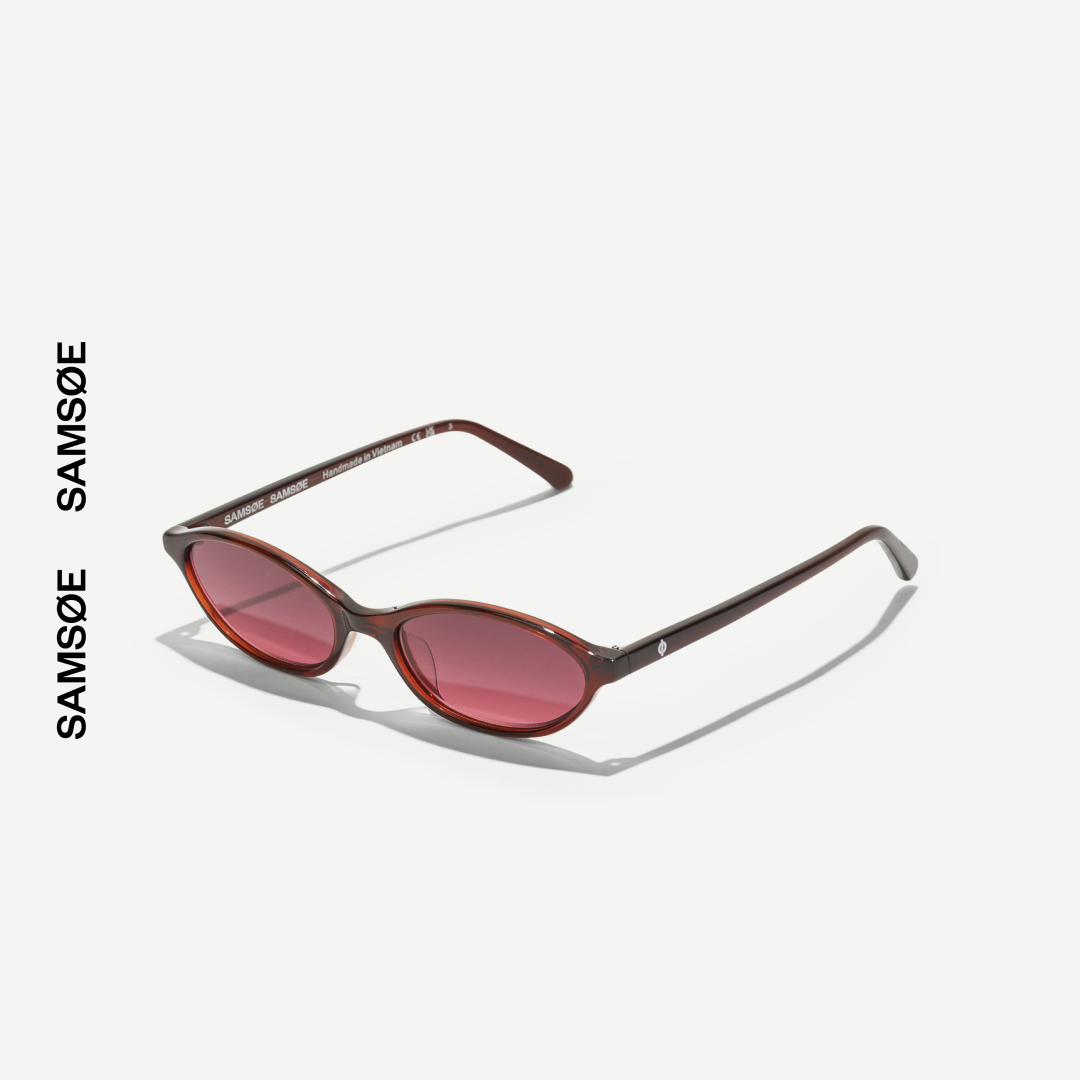 SAMSØE SAMSØE - SACOLLY OKULARY PRZECIWSŁONECZNE BRĄZOWE