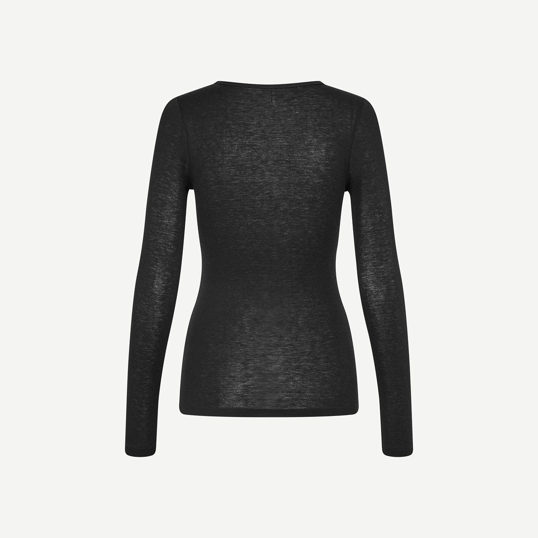 SAMSØE SAMSØE - SADOU LONGSLEEVE CZARNY