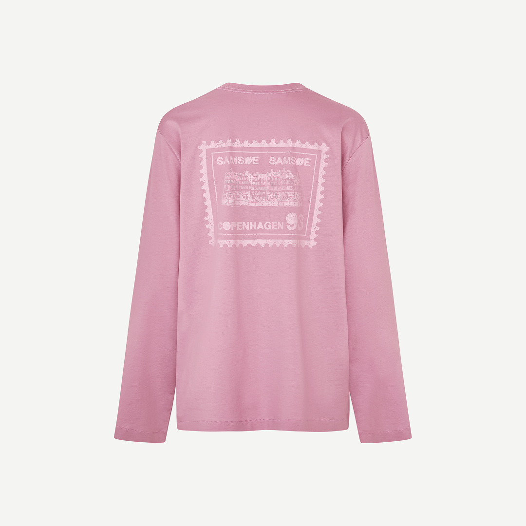 SAMSØE SAMSØE - SADOVE LONGSLEEVE RÓŻOWY