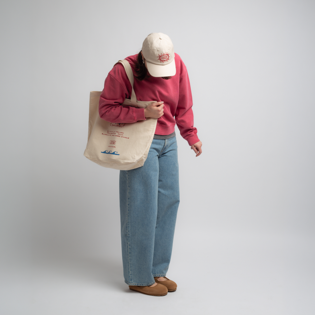 SAMSØE SAMSØE - SAGERGEI TOTE BAG TORBA Z NADRUKIEM