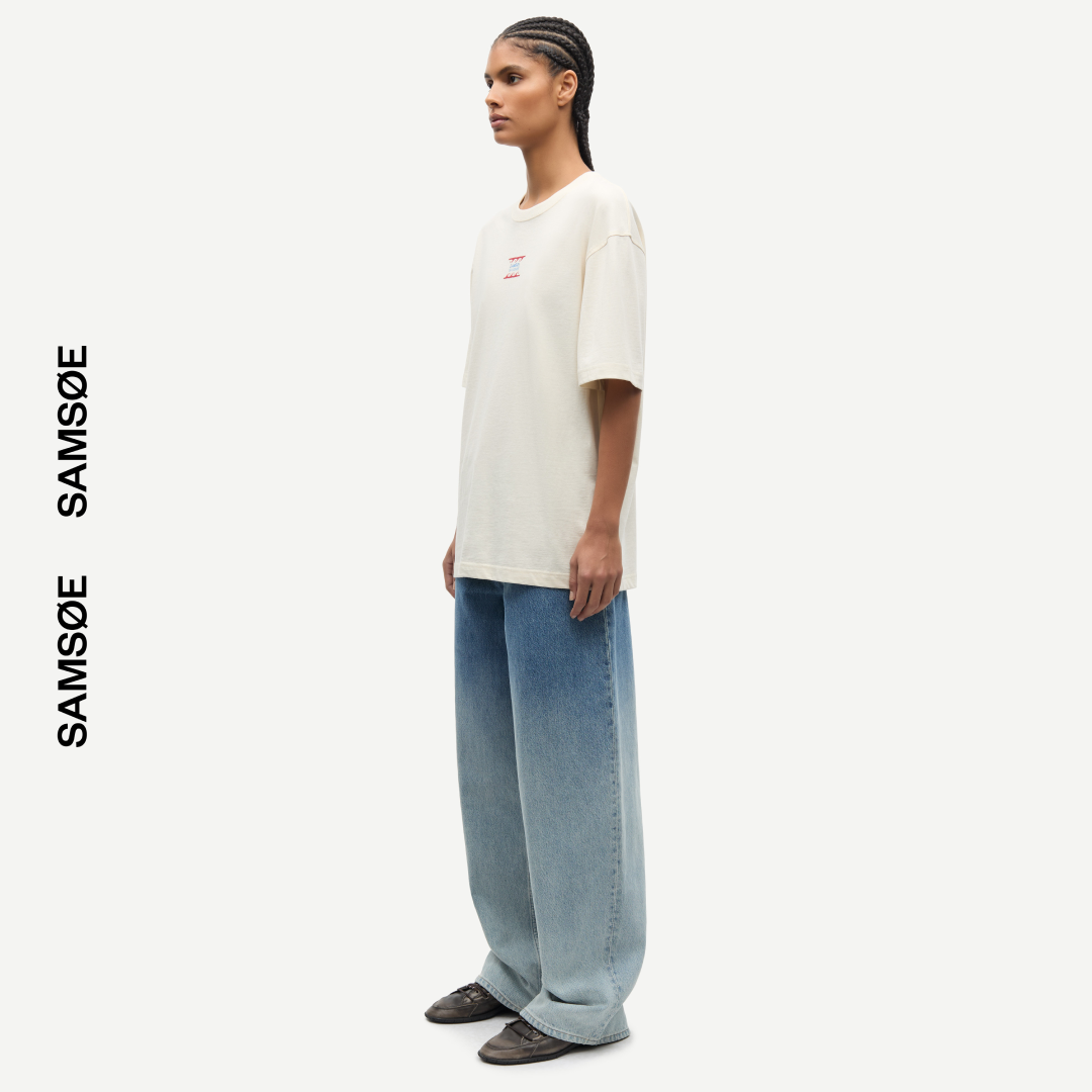 SAMSØE SAMSØE - SAGERGEI T-SHIRT NATURAL