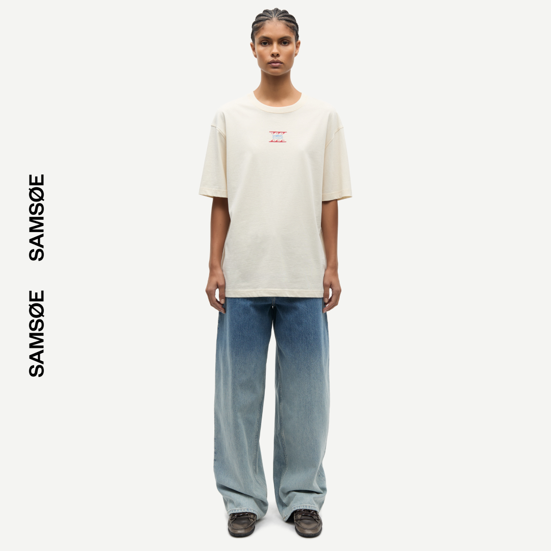 SAMSØE SAMSØE - SAGERGEI T-SHIRT NATURAL