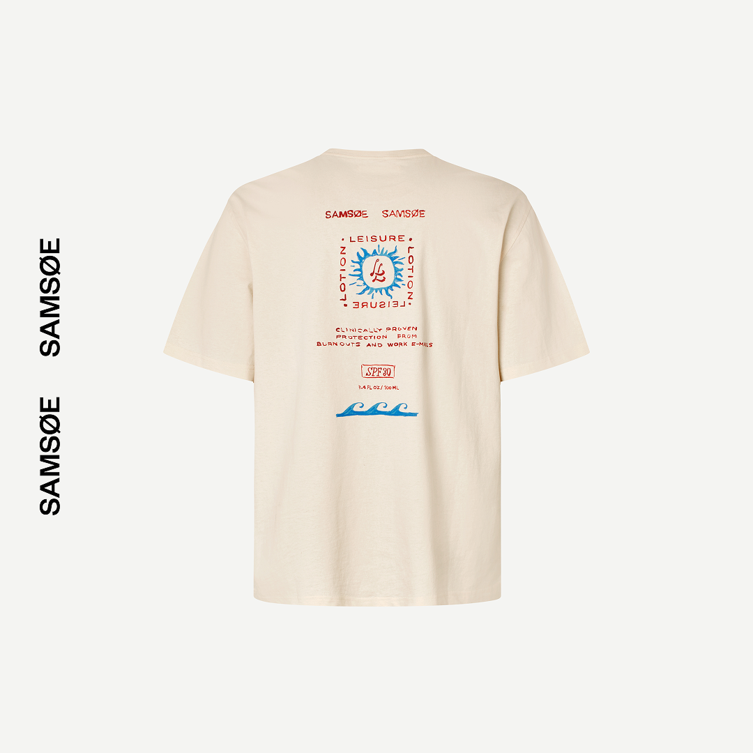 SAMSØE SAMSØE - SAGERGEI T-SHIRT NATURAL
