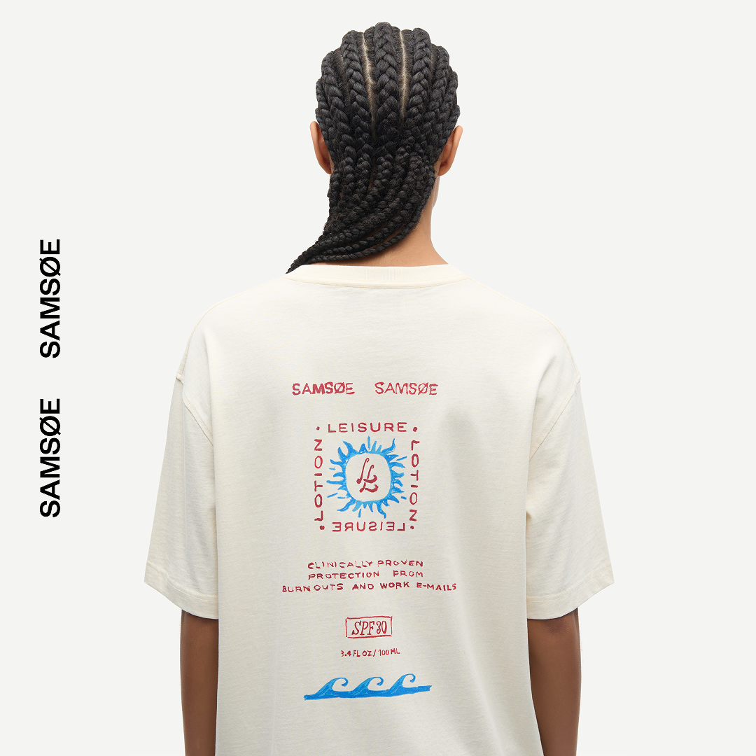 SAMSØE SAMSØE - SAGERGEI T-SHIRT NATURAL