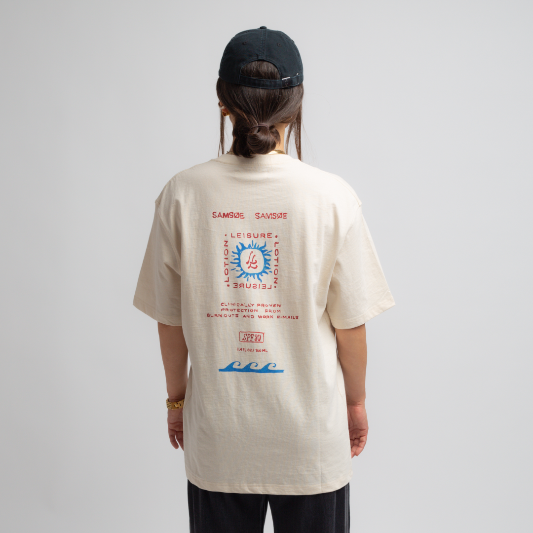 SAMSØE SAMSØE - SAGERGEI T-SHIRT NATURAL