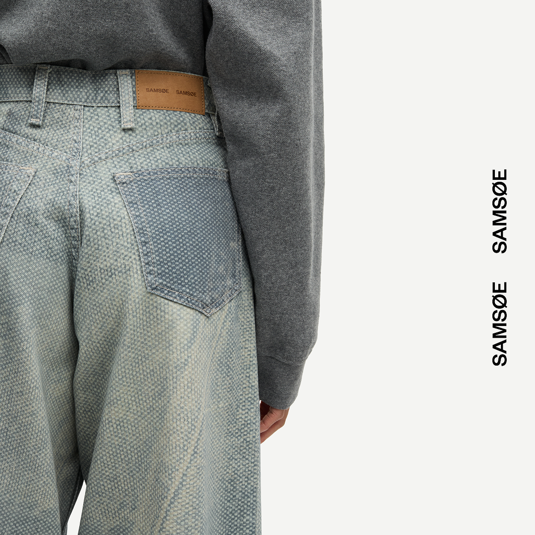 SAMSØE SAMSØE - SAHARPER DŻINSY TEXTILE BLUE