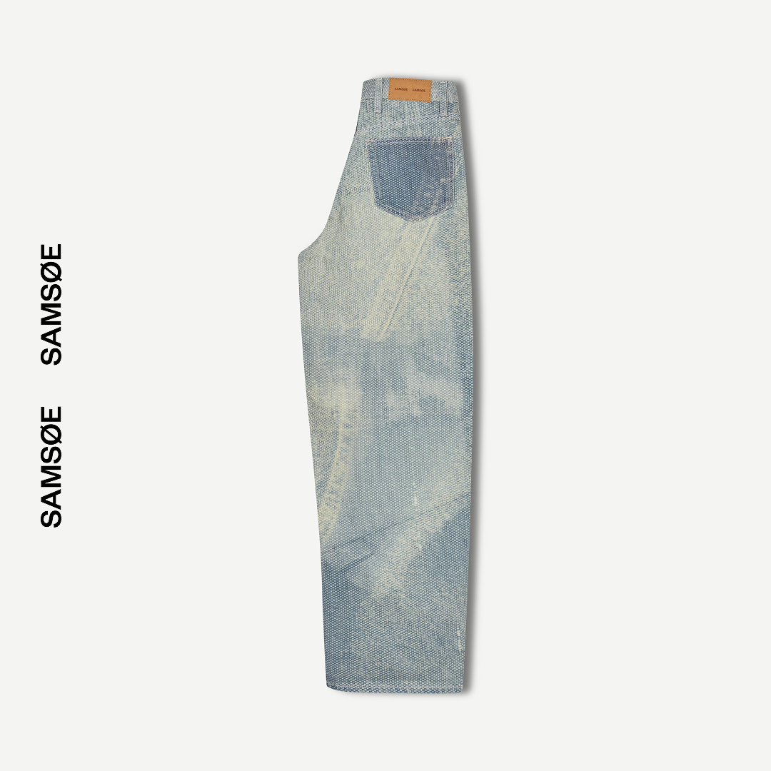 SAMSØE SAMSØE - SAHARPER DŻINSY TEXTILE BLUE