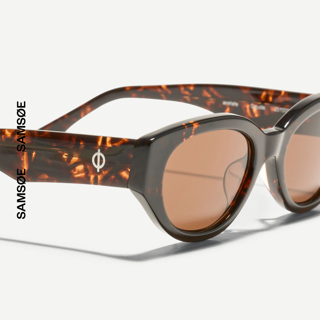 SAMSØE SAMSØE - SAJUDE OKULARY PRZECIWSŁONECZNE BRĄZOWE
