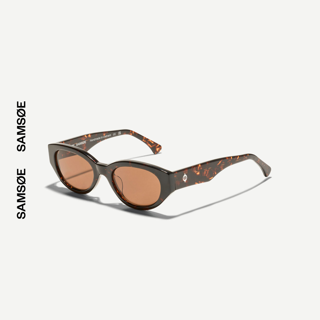 SAMSØE SAMSØE - SAJUDE OKULARY PRZECIWSŁONECZNE BRĄZOWE