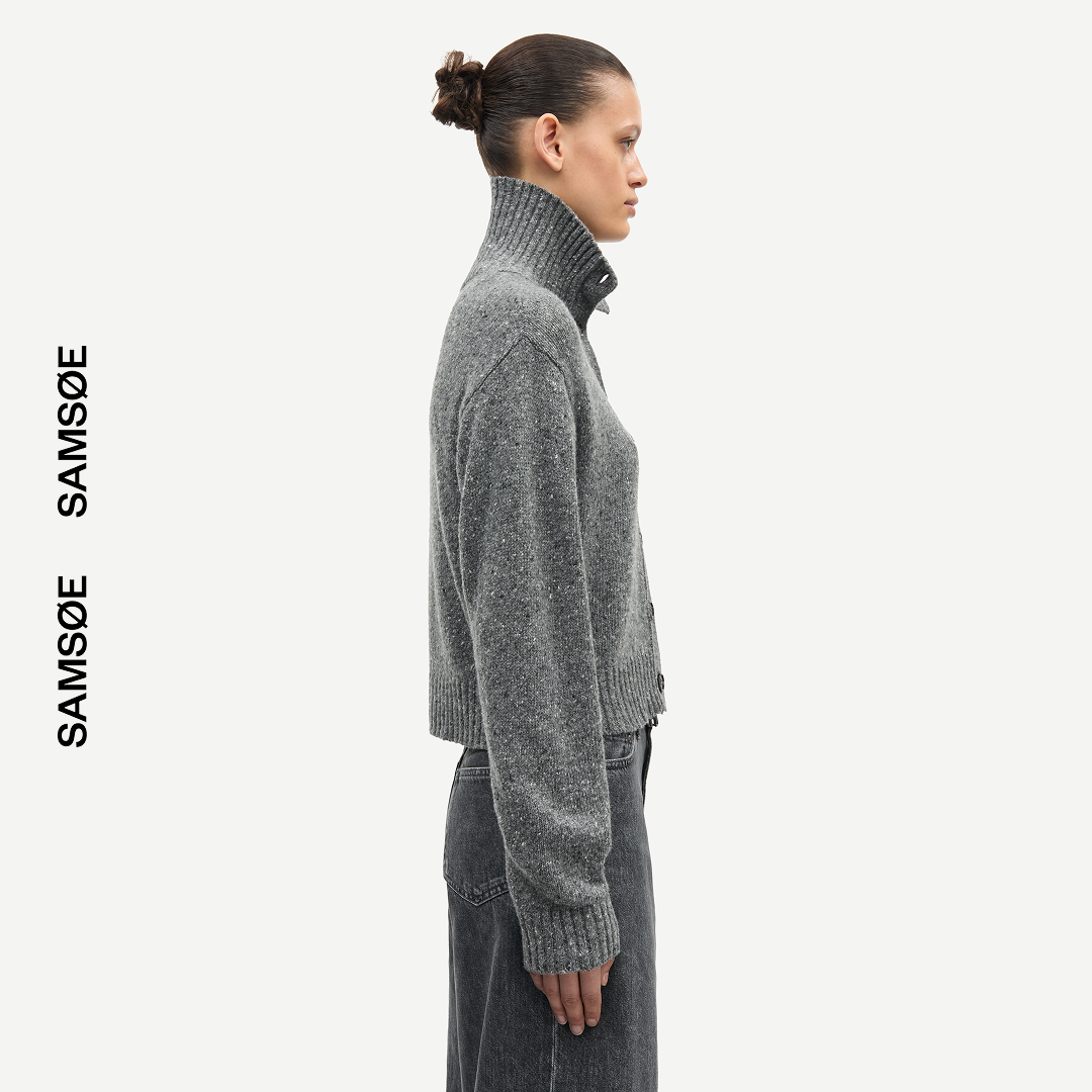 SAMSØE SAMSØE - SALOIS KARDIGAN SZARY