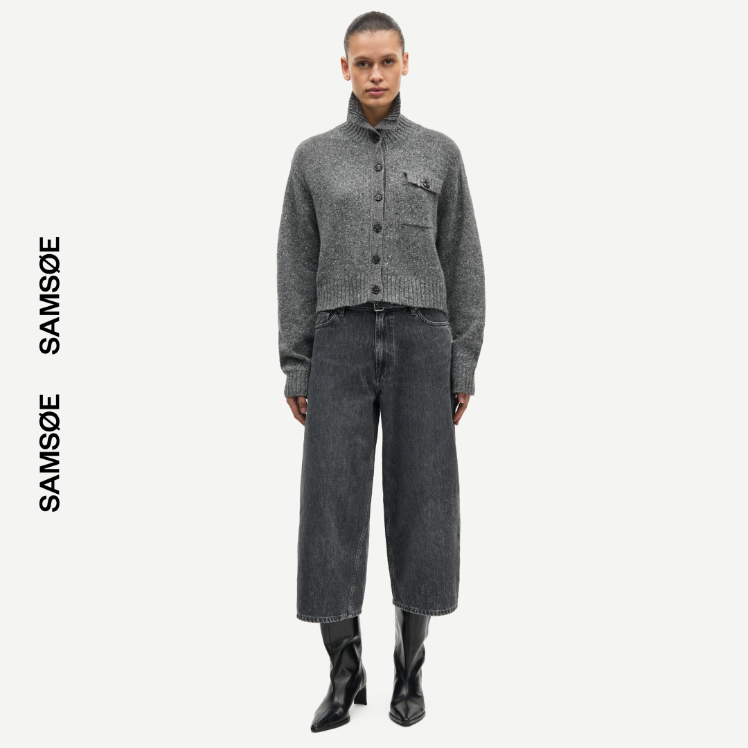 SAMSØE SAMSØE - SALOIS KARDIGAN SZARY