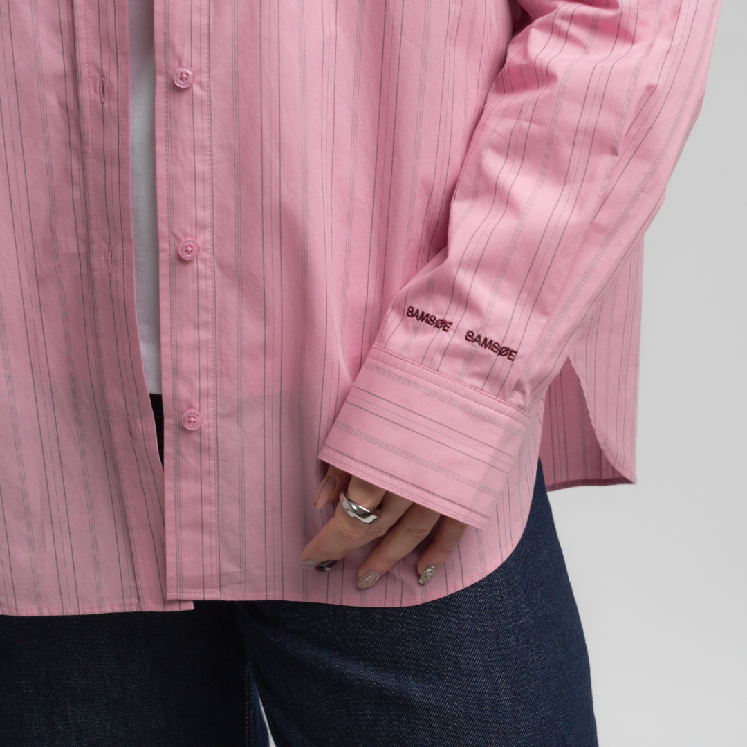 SAMSØE SAMSØE - SALOVA KOSZULA RÓŻOWA