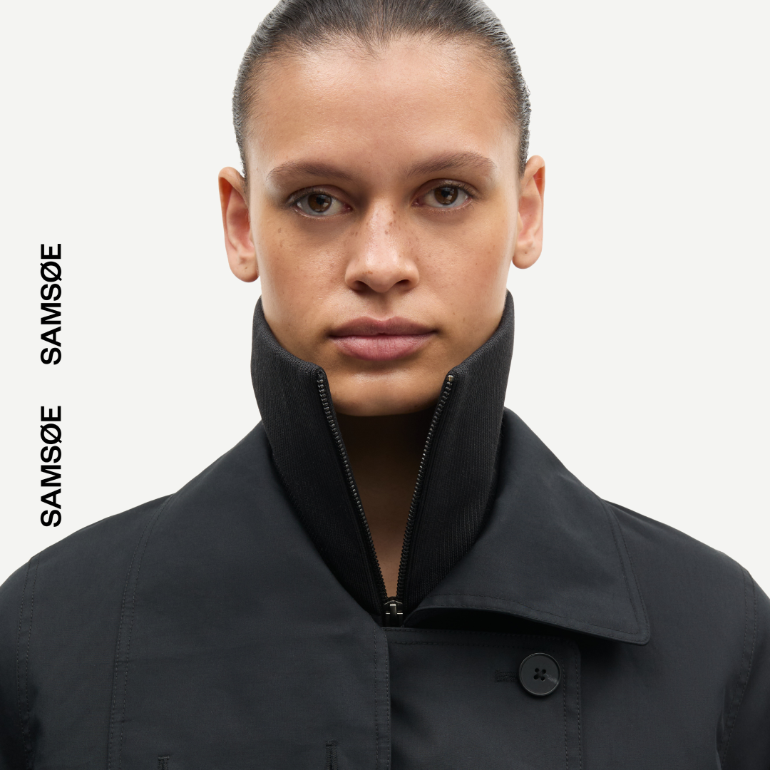 SAMSØE SAMSØE - SARIVO KURTKA WIOSENNA CZARNA