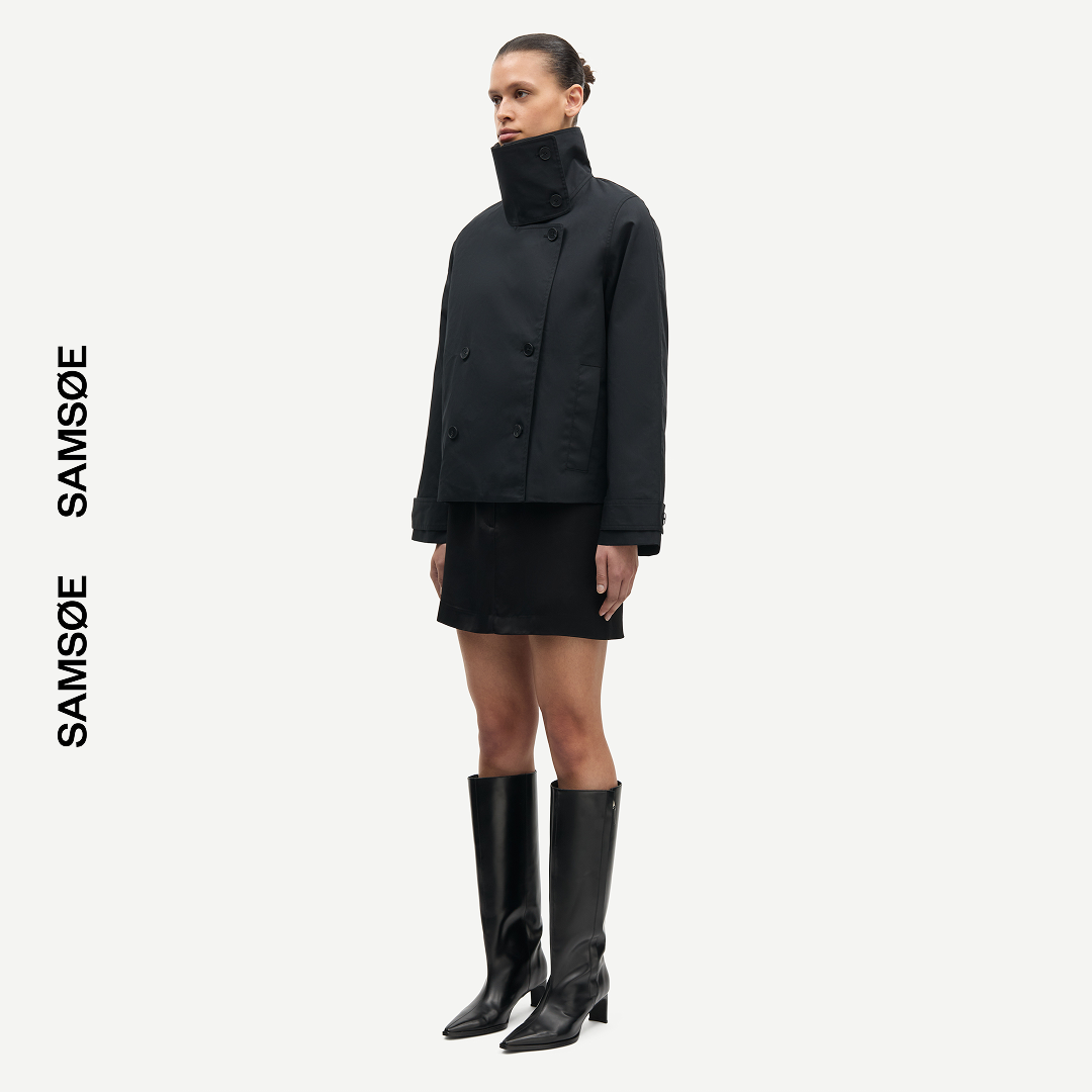 SAMSØE SAMSØE - SARIVO KURTKA WIOSENNA CZARNA