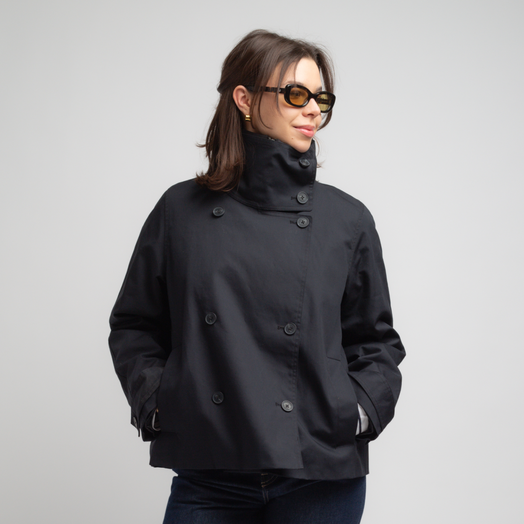 SAMSØE SAMSØE - SARIVO KURTKA WIOSENNA CZARNA