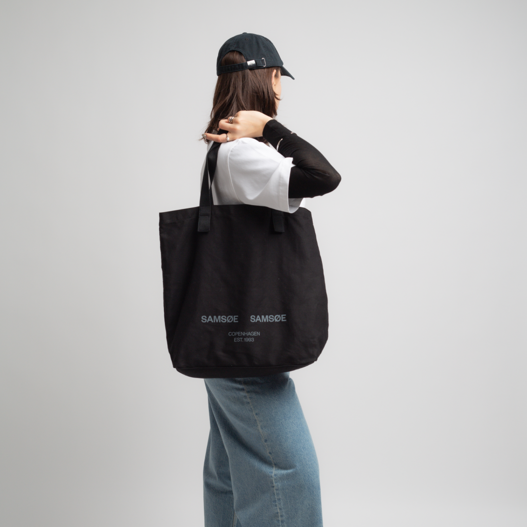 SAMSØE SAMSØE - SASTEVIE TOTE BAG TORBA CZARNA