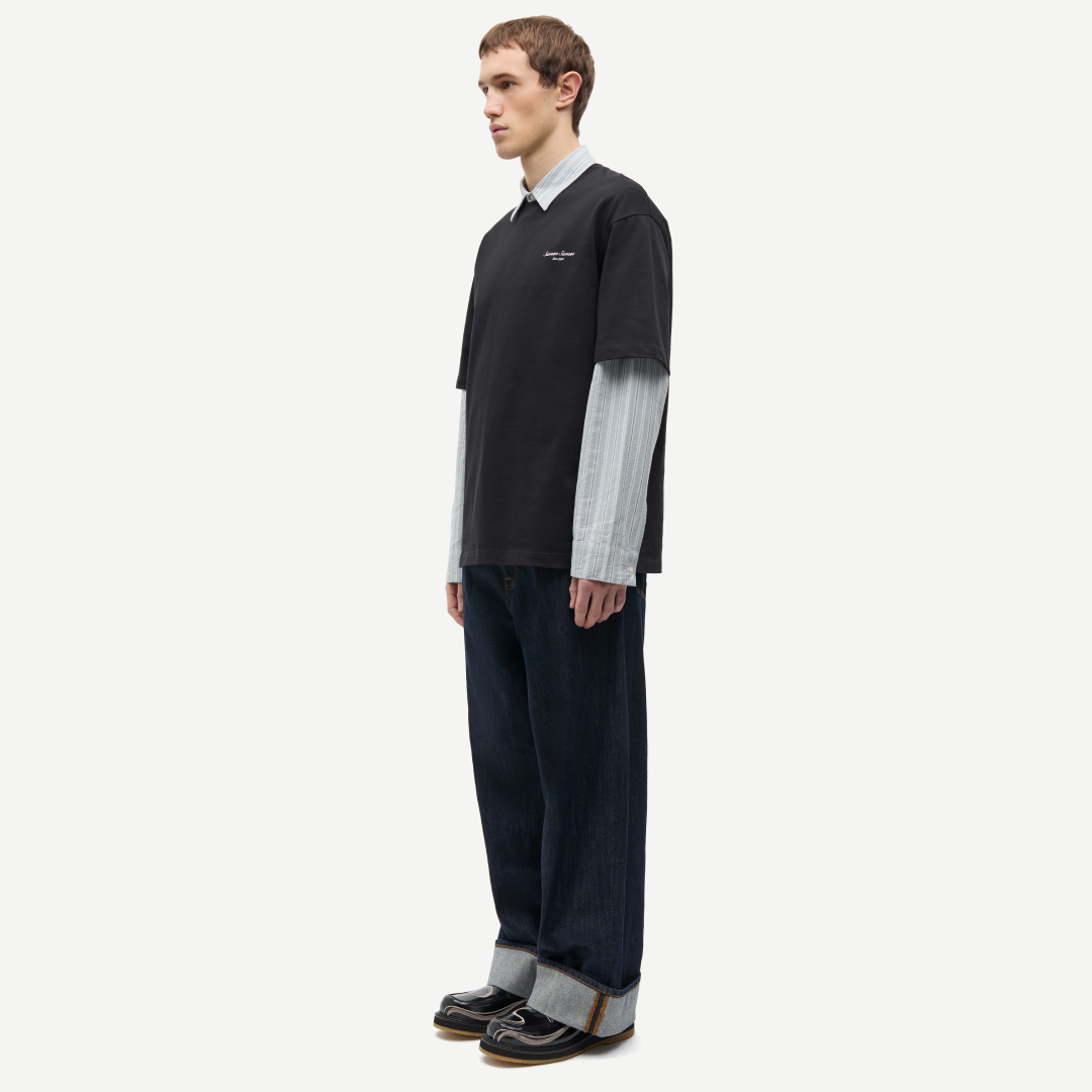 SAMSØE SAMSØE - SAUNI T-SHIRT CZARNY
