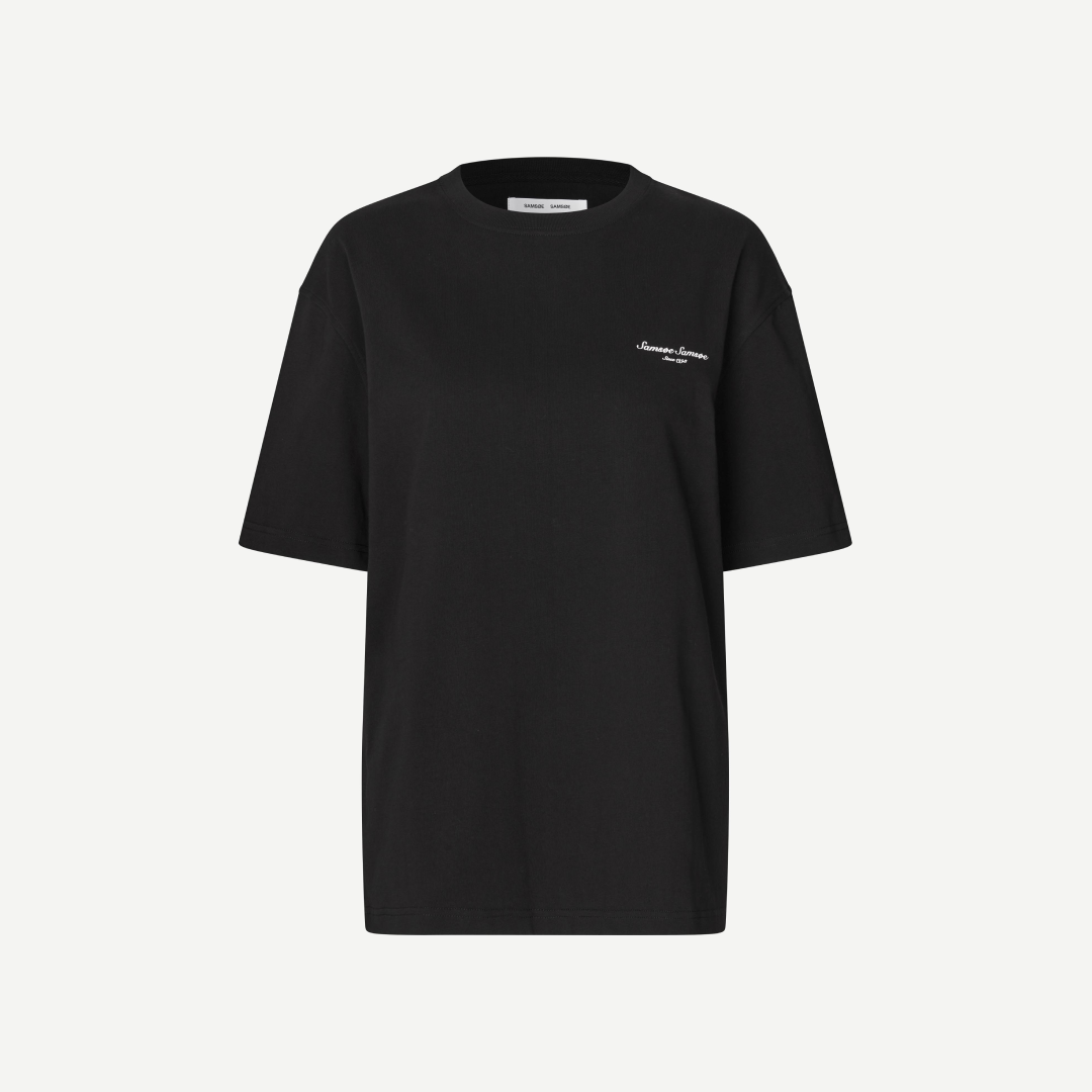 SAMSØE SAMSØE - SAUNI T-SHIRT CZARNY