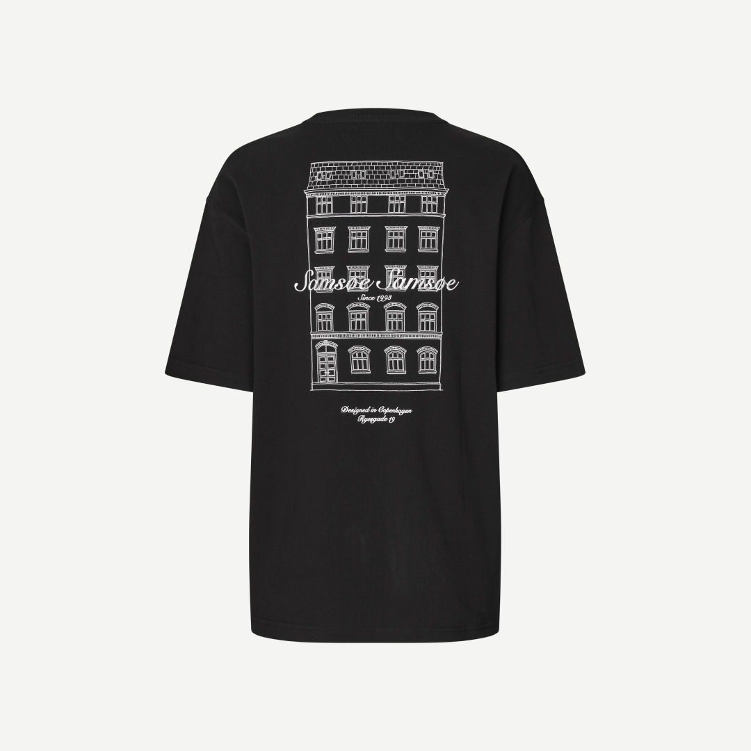 SAMSØE SAMSØE - SAUNI T-SHIRT CZARNY