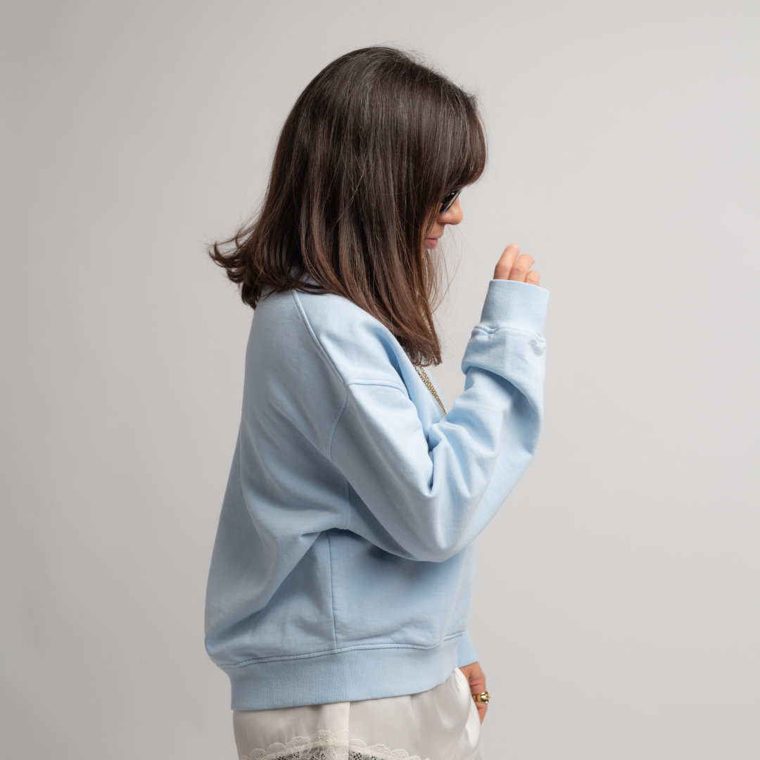 SAMSØE SAMSØE - SAVAN BLUZA NIEBIESKA