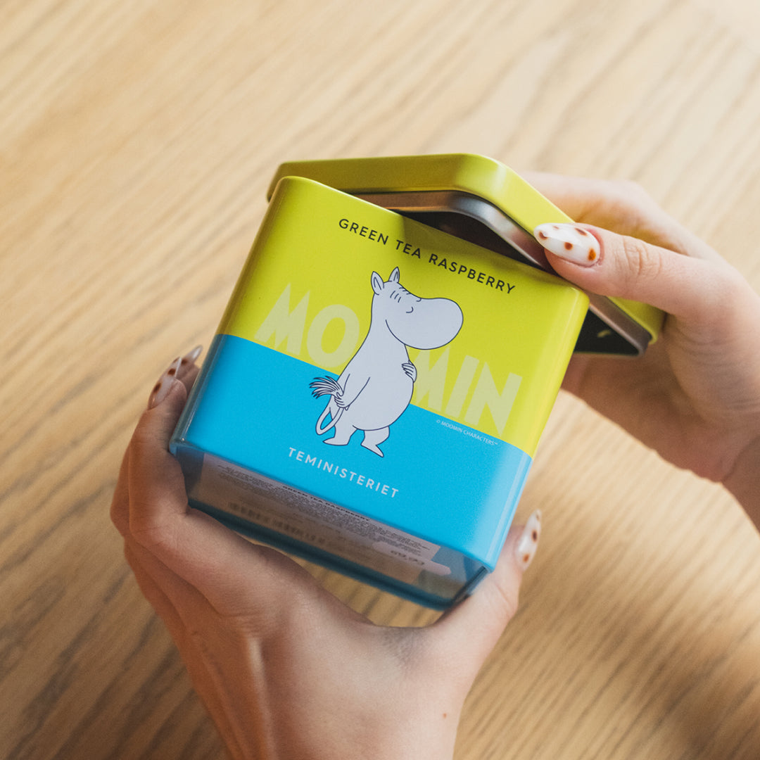 Teministeriet Sypana zielona herbata Moomin Green Tea Raspberry 100g