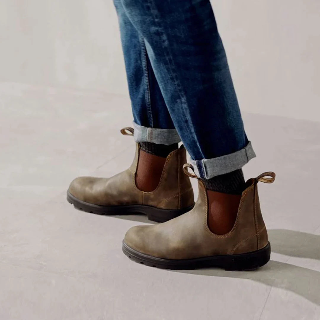 Blundstone 585 Sztyblety Damskie Męskie Rustic Brown Kolor Brązowy