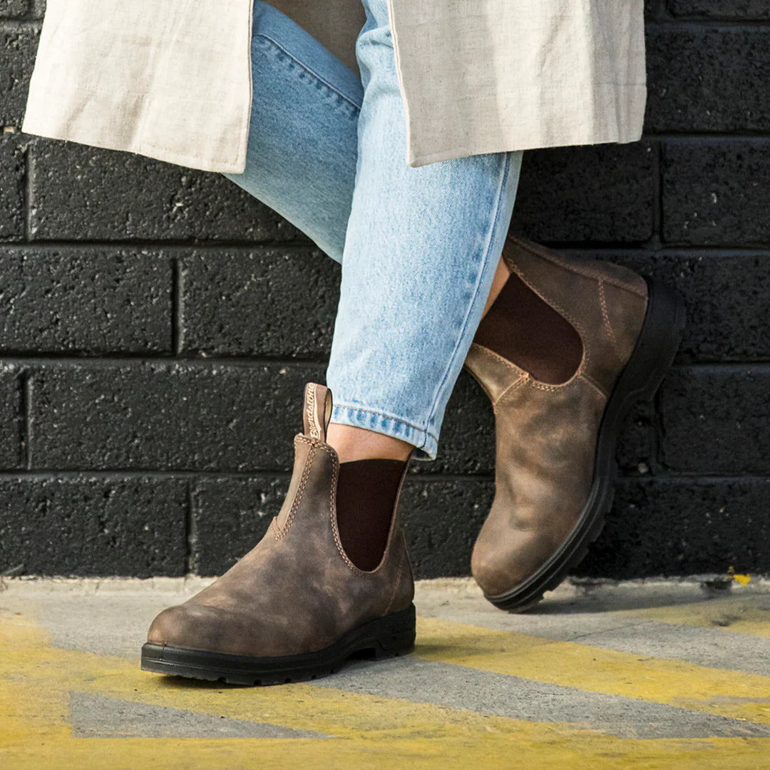 Blundstone 585 Sztyblety Damskie Męskie Rustic Brown Kolor Brązowy