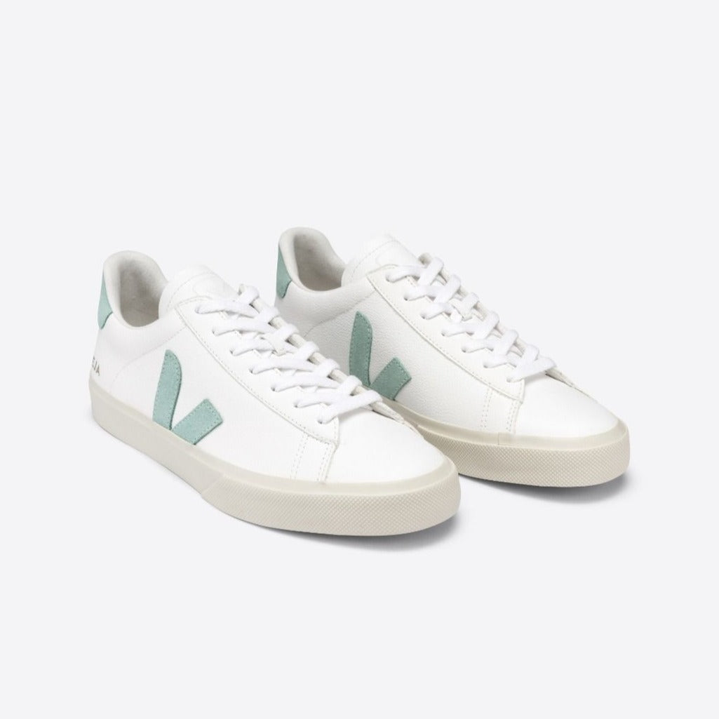Veja Campo Sneakersy Damskie Chromefree Leather Extra White Matcha Kolor Biały