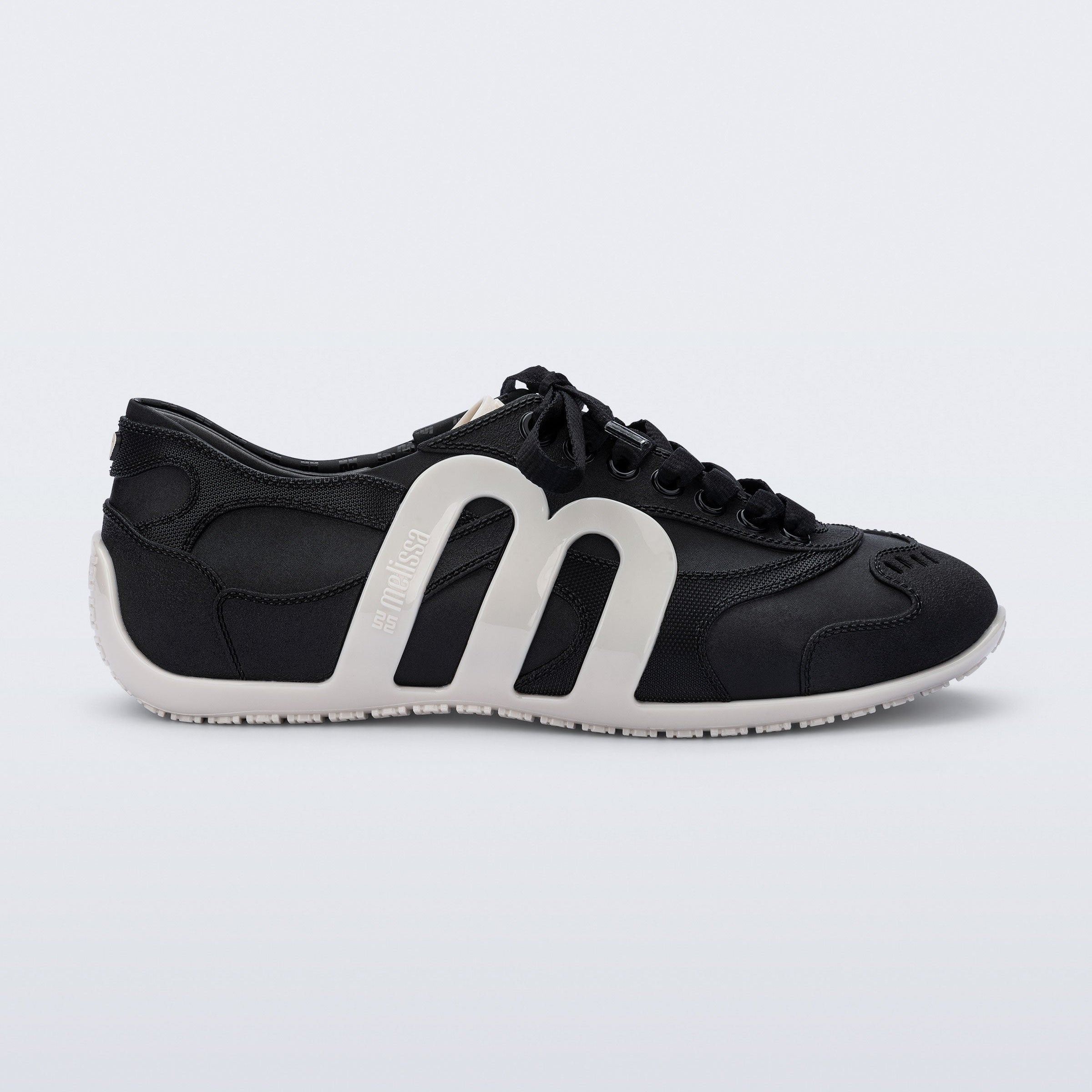 Melissa Motion Beige/ Black Sneakersy Damskie Czarne