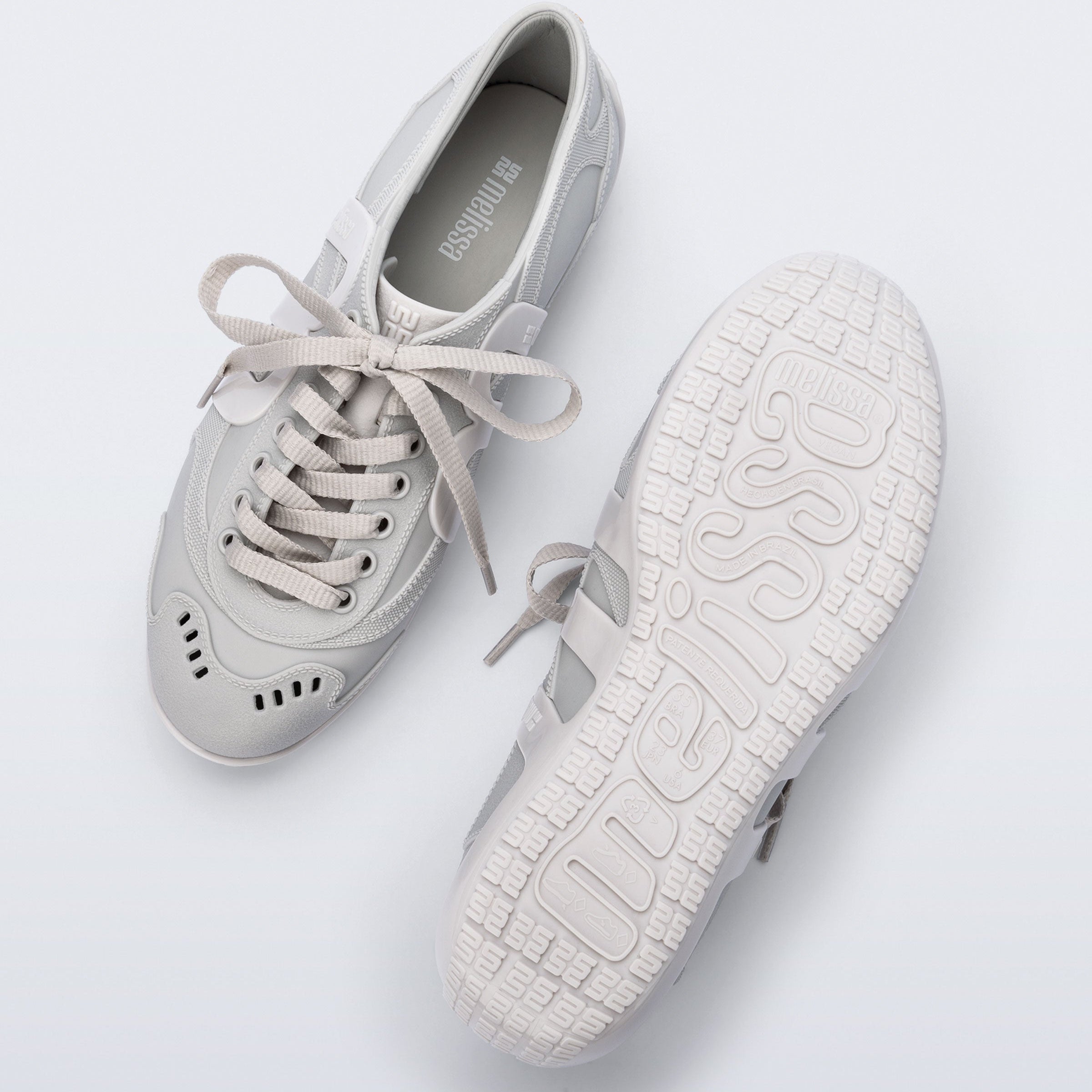 Melissa Motion White/ Grey Sneakersy Damskie Białe