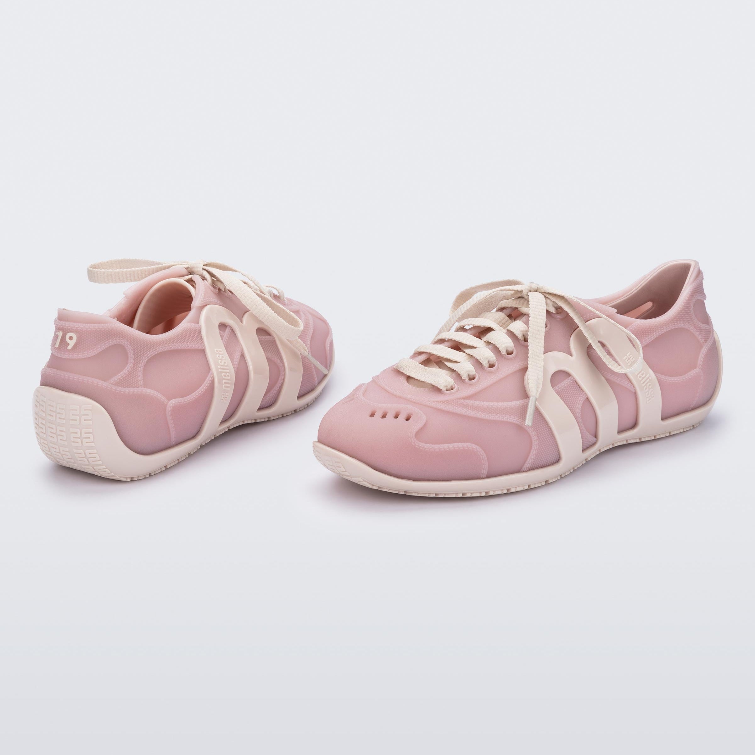 Melissa Motion Pink/ Beige Sneakersy Damskie Beżowe Różowe