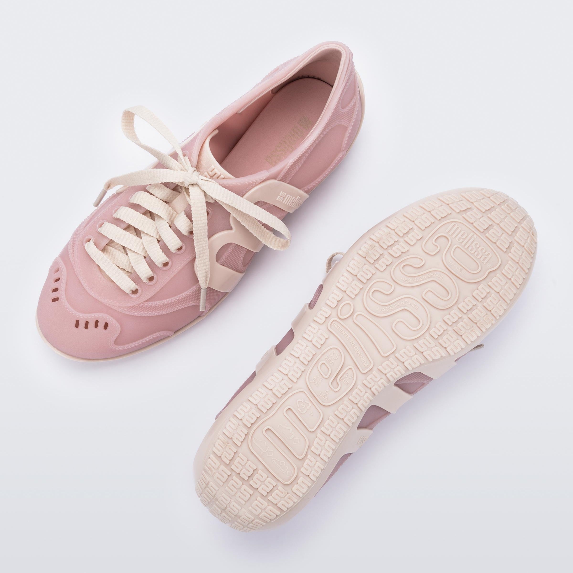Melissa Motion Pink/ Beige Sneakersy Damskie Beżowe Różowe