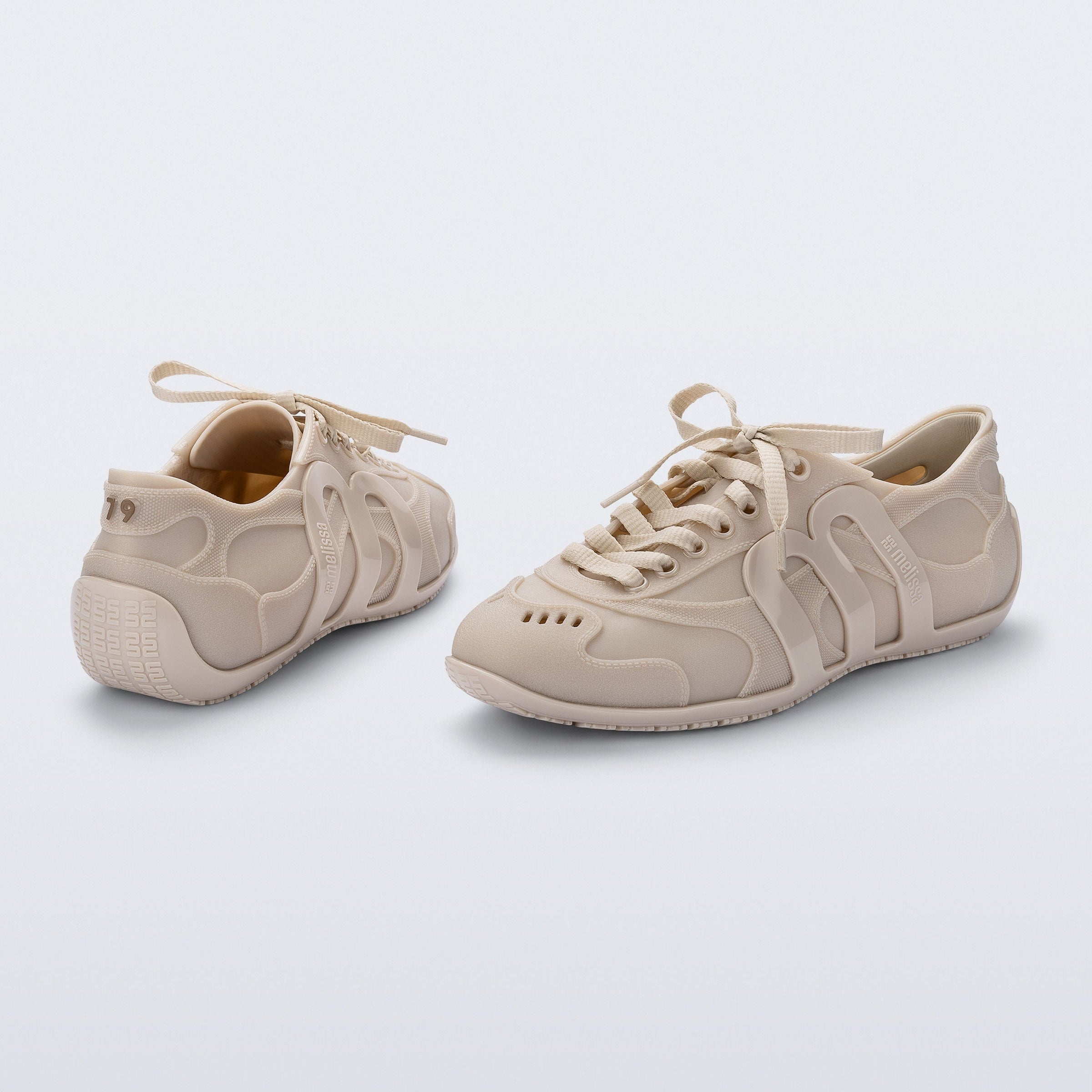 Melissa Motion Metal Beige Sneakersy Damskie Beżowe