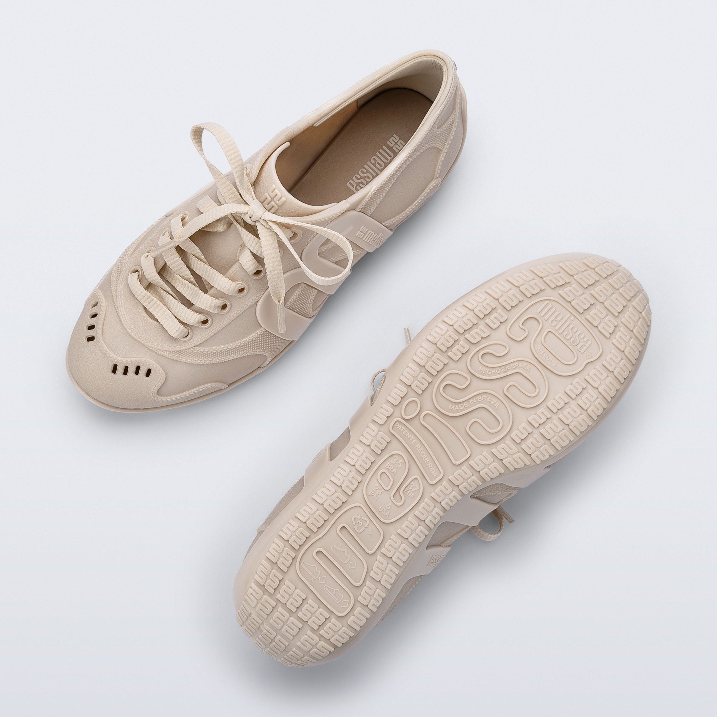 Melissa Motion Metal Beige Sneakersy Damskie Beżowe