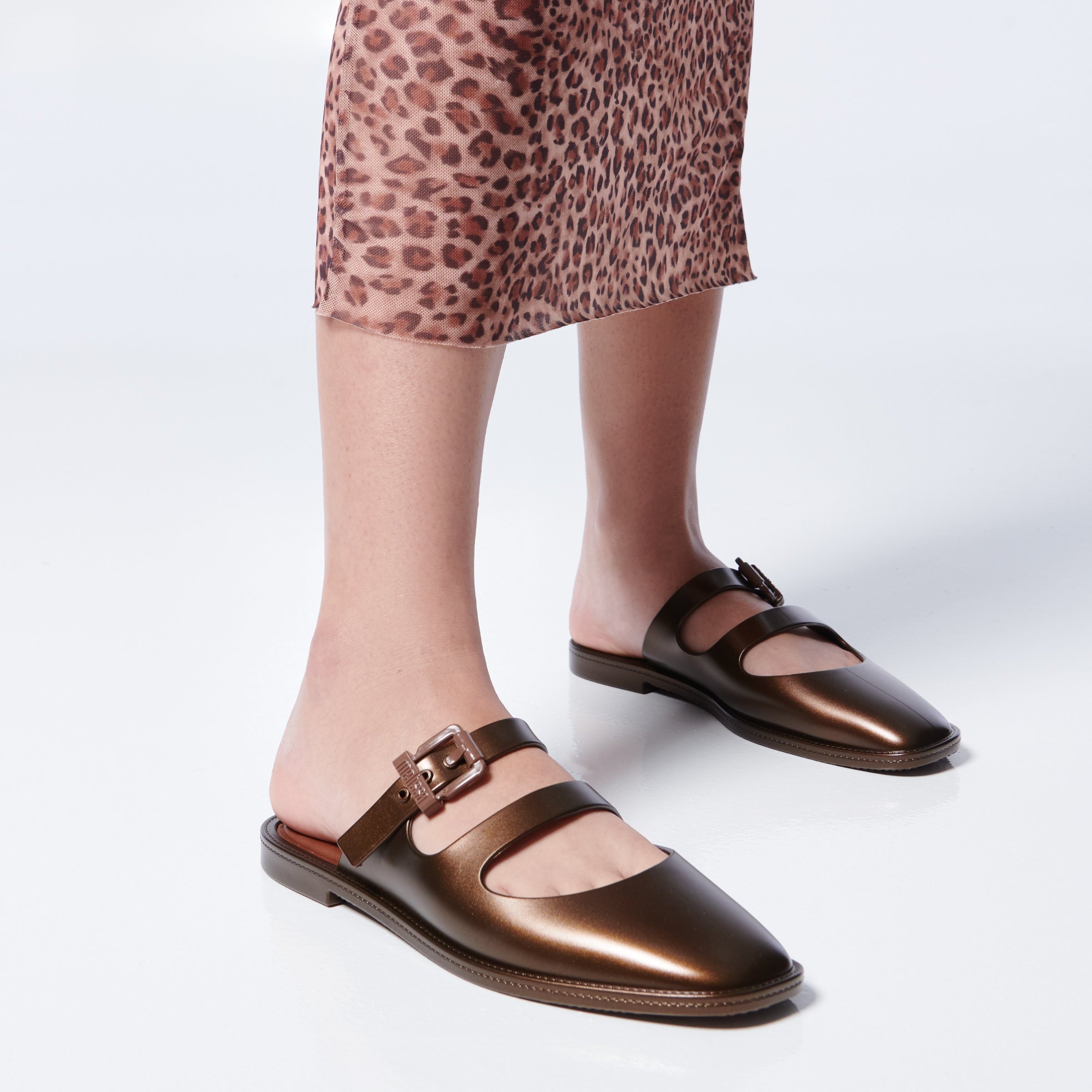 Melissa Anastasia Bronze Klapki Damskie Brązowe