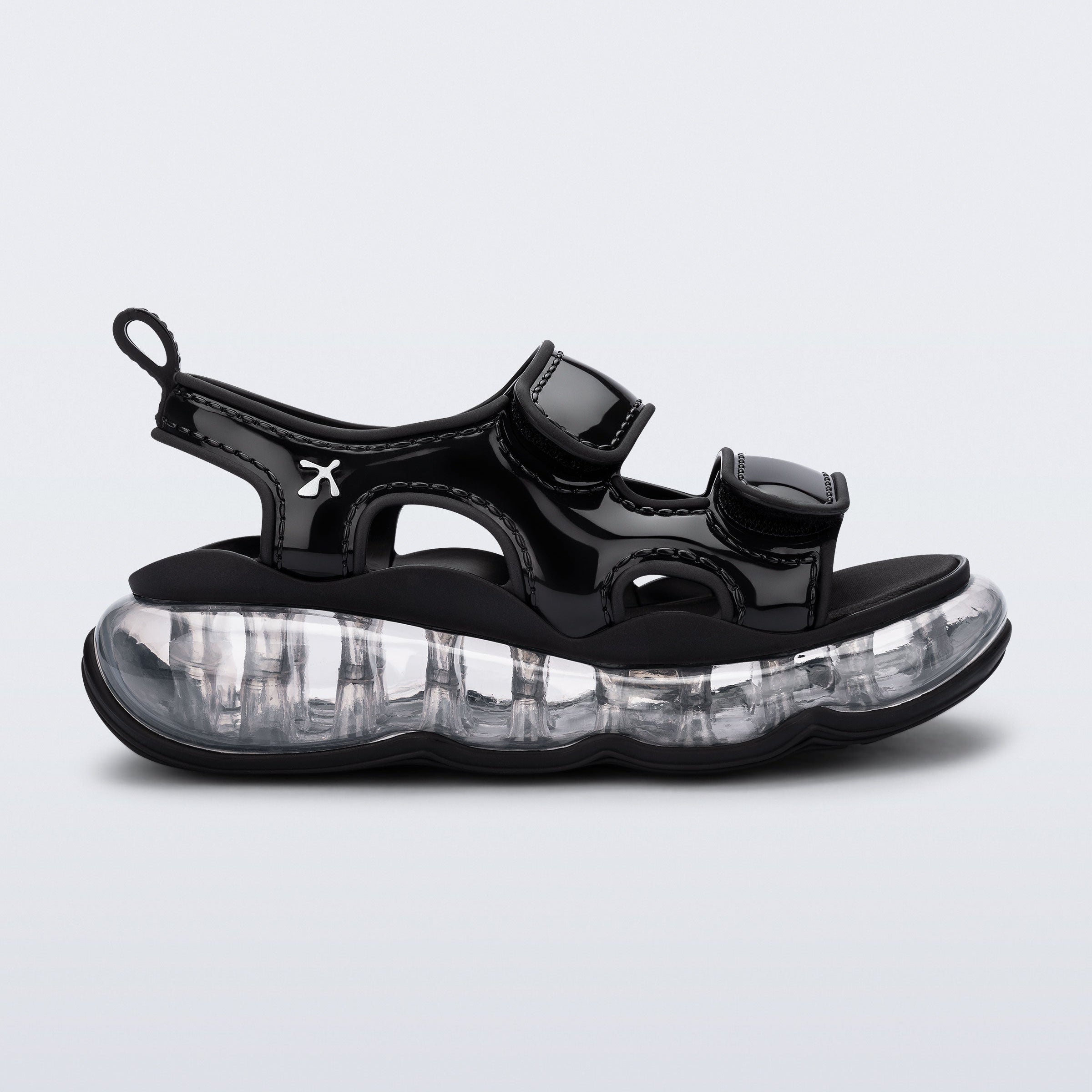 Melissa Futura Ad Black/ Clear Sandały Damskie Czarne