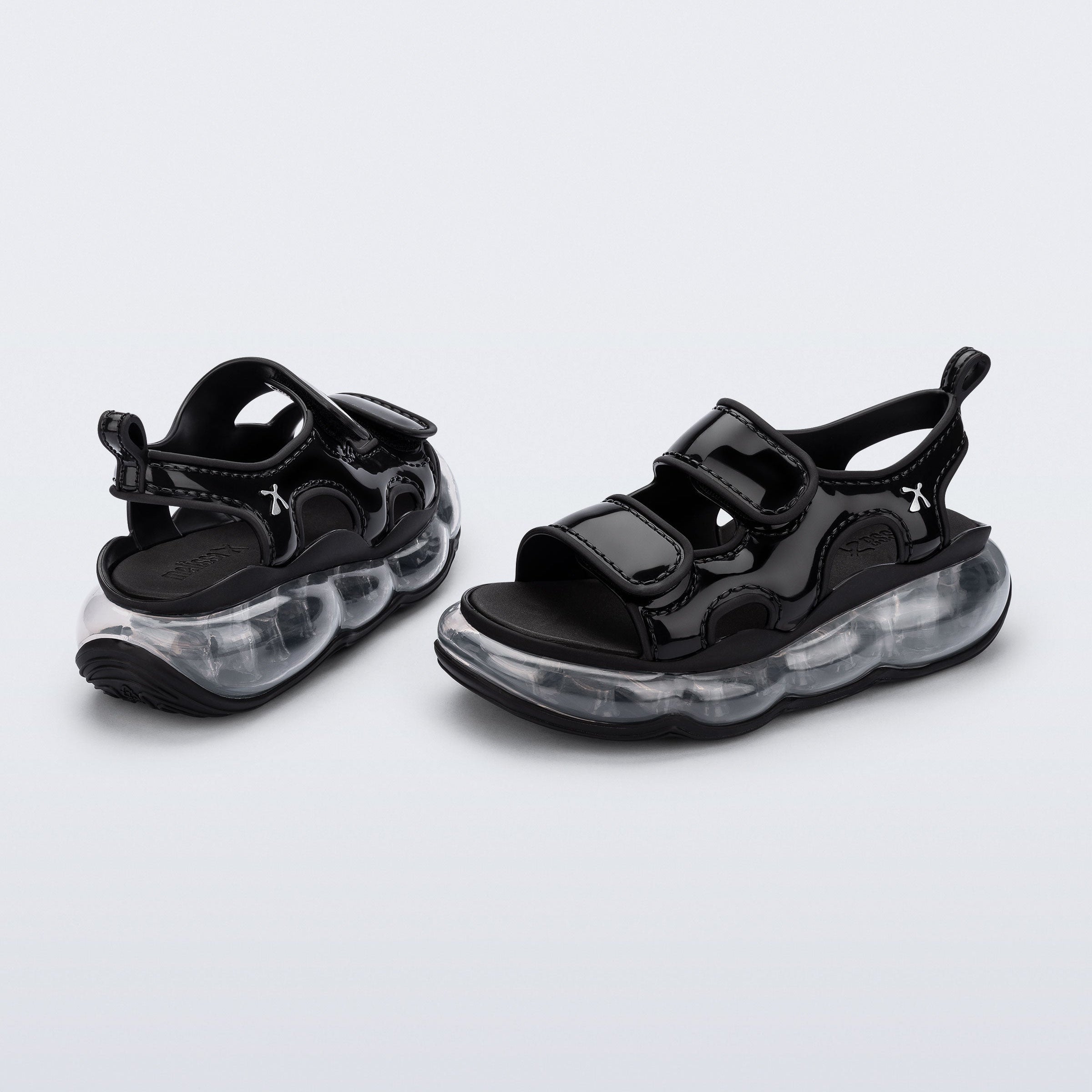 Melissa Futura Ad Black/ Clear Sandały Damskie Czarne